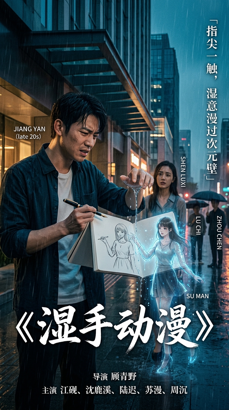 《湿手动漫》主视觉海报